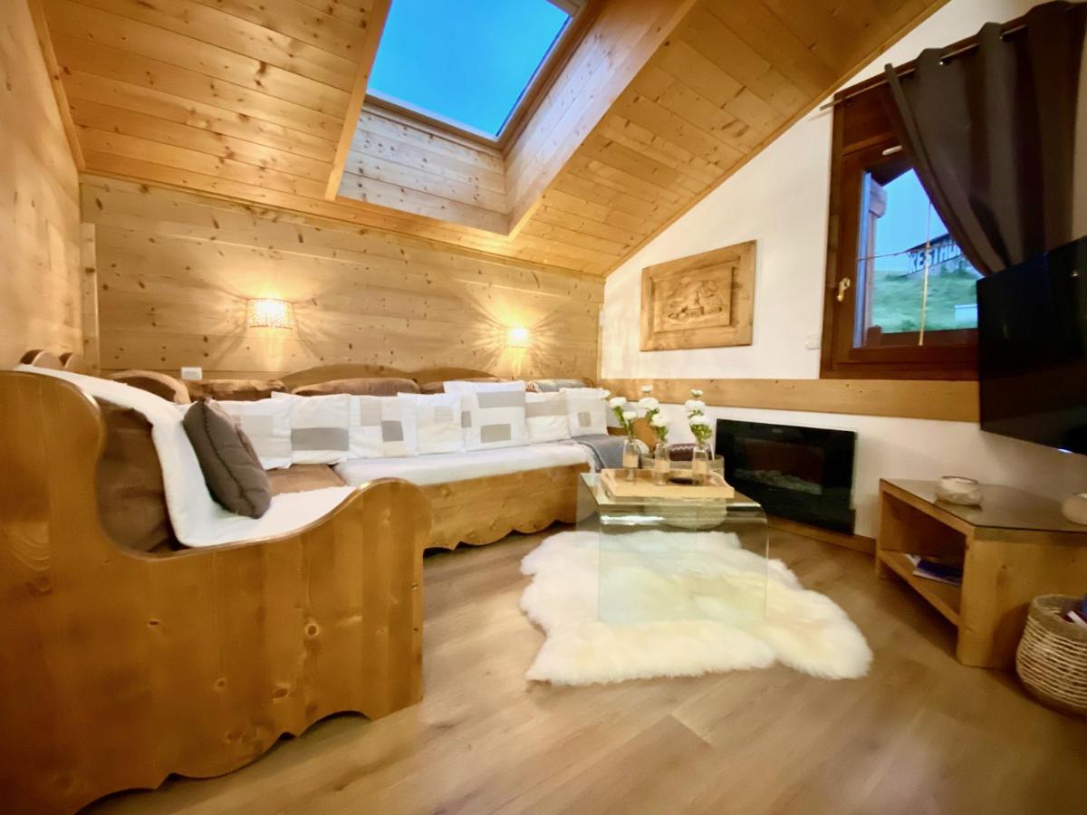 Ferienwohnung Appt 3Ch, Au Pied Des Pistes A La Deco Soignee Flumet Exterior foto