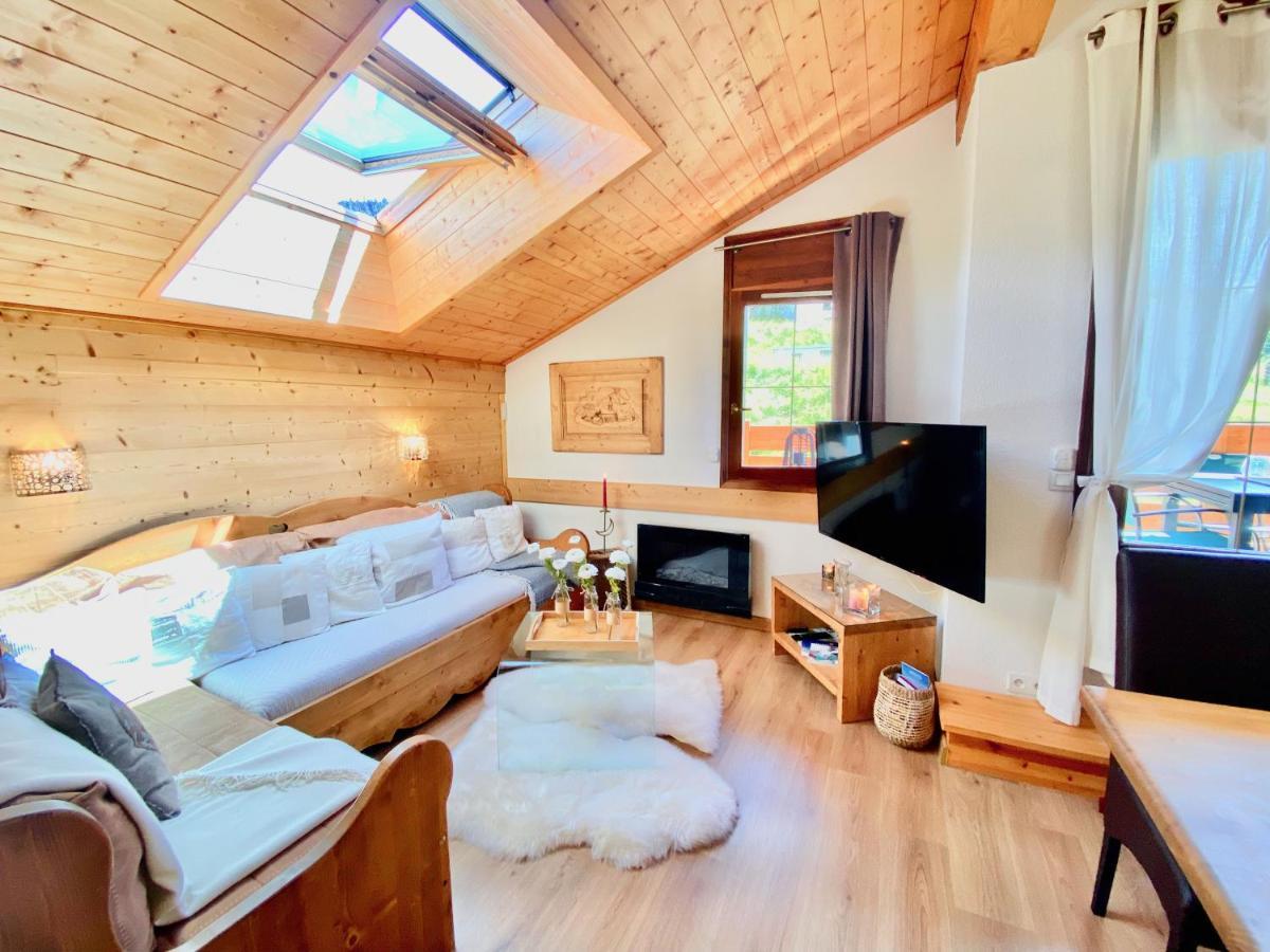 Ferienwohnung Appt 3Ch, Au Pied Des Pistes A La Deco Soignee Flumet Exterior foto