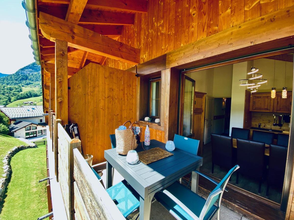 Ferienwohnung Appt 3Ch, Au Pied Des Pistes A La Deco Soignee Flumet Exterior foto